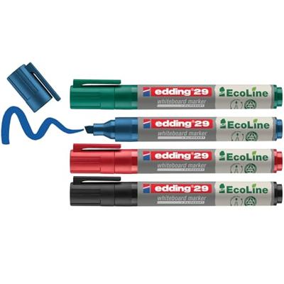 Edding 29 4-29-4 Whiteboardmarkerset Blauw, Groen, Rood, Zwart 4 stuk(s)