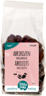 TerraSana RAW Abrikozen ongezwaveld bio 400 Gram