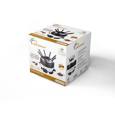 Fonduemachine - LITTLE BALANCE - HAPPY - 800 W - 2 L - 8 personen - Wit/Zwart