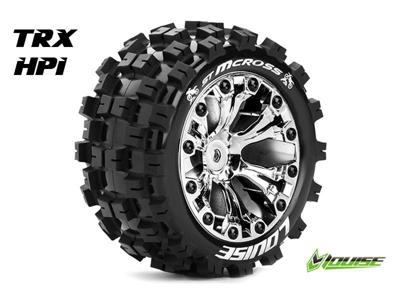 Louise ST-MCROSS Soft banden op 2.8" Velgen Chroom - 1/2" Offset - Hex 12mm