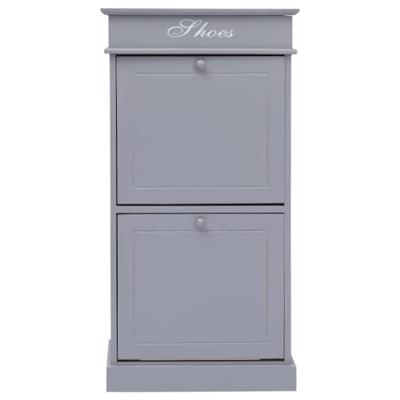 Schoenenkast 50x28x98 cm paulowniahout grijs Schoenenkast 50x28x98 cm paulowniahout grijs