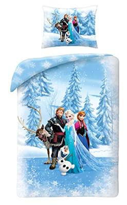 Disney Frozen Dekbedovertrek winterland - 140 x 200 cm - Katoen - 70 x 90 cm Disney Frozen Dekbedovertrek winterland - 140 x 200 cm - Katoen - 70 x 90 cm