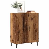 Dressoir 70x34x90 cm bewerkt hout oud houtkleurig - thumbnail
