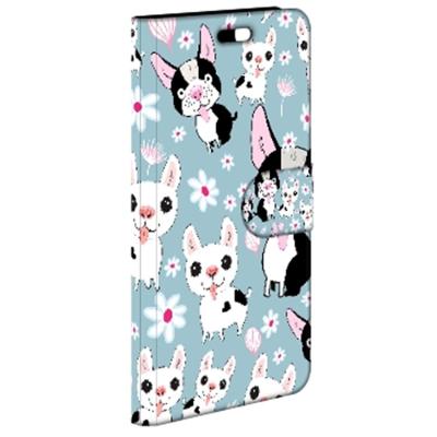 Huawei P10 Lite | Telefoonhoesje | Met pasjeshouder | Hondjes