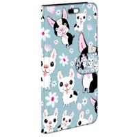 Huawei P10 Lite | Telefoonhoesje | Met pasjeshouder | Hondjes - thumbnail