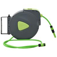 VidaXL Waterslanghaspel automatisch intrekbaar wandmontage 30+2 m - thumbnail