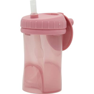 Difrax Cup with Straw Non Spill Raspberry