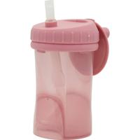 Difrax Cup with Straw Non Spill Raspberry - thumbnail