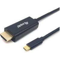 Equip 133413 video kabel adapter 3 m USB Type-C HDMI Type A (Standaard) Zwart - thumbnail