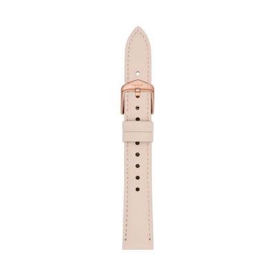 Horlogeband Fossil S161091 Leder Beige 16mm Horlogeband Fossil S161091 Leder Beige 16mm