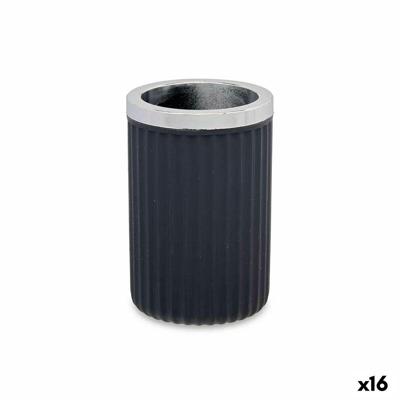 Glas Berilo Antraciet Plastic 7,5 x 11,5 x 7,5 cm (16 Stuks)