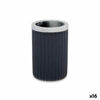 Glas Berilo Antraciet Plastic 7,5 x 11,5 x 7,5 cm (16 Stuks) - thumbnail