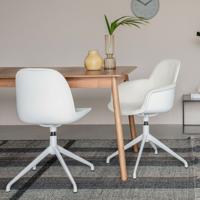 Zuiver Uitschuifbare Eettafel 'Glimps' Essenhout, kleur Naturel - thumbnail