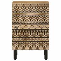 Badkamerkast 38x33,5x58 cm massief mangohout - thumbnail