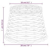 Lampenkap 20x15 cm wicker wit - thumbnail