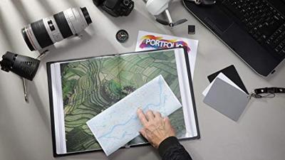 Rillstab showalbum A4 30 tassen, zwart