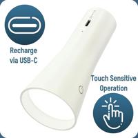 Ansmann 3-in-1 Oplaadbare Bureaulamp - Wit - thumbnail