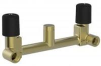 Wiesbaden inbouwdeel wastafel mengkraan 2-knops - thumbnail