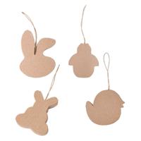 Colorations Versier je eigen paashangers, 4 stuks - thumbnail