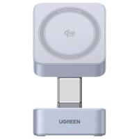 UGREEN UGREEN W752 2-in-1 Magnetic Charger Wireless Charger 25 W Grijs - thumbnail
