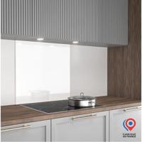 Spatwand - Afzuigkap achterwand - AURYS - Glas - Extra wit - Wit gelakt - 700*600 - 6 mm - thumbnail