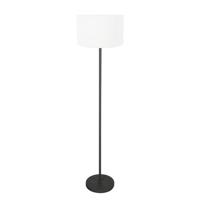 Steinhauer Zwarte vloerlampNoor met witte kap - 4437ZW - thumbnail