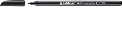 Markeerstiften Edding 1200 Zwart (10 Stuks)