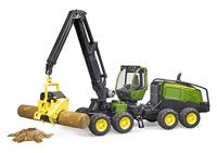 Bruder 02135 John Deere 1270G Boomrooimachine + Boomstam 1:16 - thumbnail