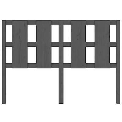 Hoofdbord 145,5x4x100 cm massief grenenhout grijs