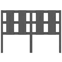 Hoofdbord 145,5x4x100 cm massief grenenhout grijs - thumbnail