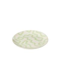 J-Line bord pattern groen 22 cm | 12 stuks - thumbnail