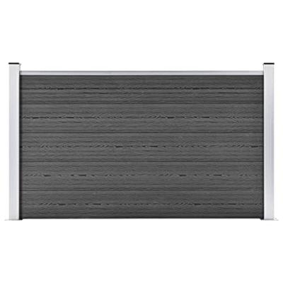 Schuttingpaneel 180x105 cm HKC zwart