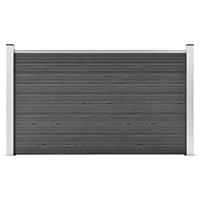 Schuttingpaneel 180x105 cm HKC zwart - thumbnail
