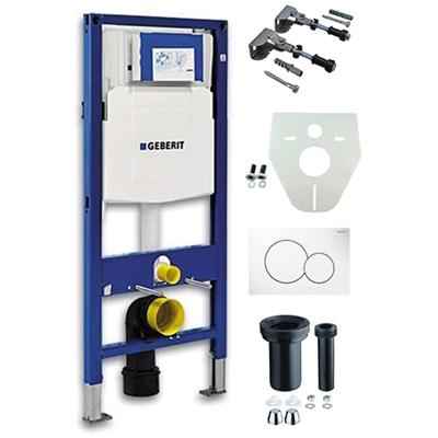 Geberit Duofix UP-320 Inbouwreservoir met Sigma-01 Witte Drukplaat