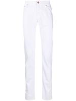 Hand Picked mid-rise slim fit jeans - White - thumbnail