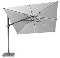 Platinum | Zweefparasol Challenger T² Glow 300 x 300 cm | Lichtgrijs - thumbnail