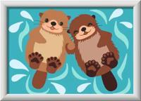 Ravensburger creart schilderen op nummer - otter liefde - thumbnail