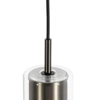 QAZQA Moderne hanglamp gunmetal voor railsysteem 1-fase - Iconic - thumbnail