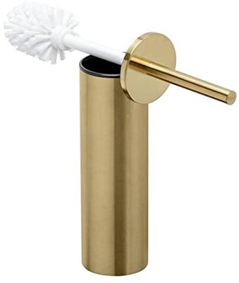 Geesa Nemox Toiletborstel - vrijstaand - witte borstelkop - goud geborsteld 916511-07