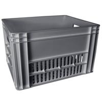 Kunststof Fietskrat Grijs - thumbnail