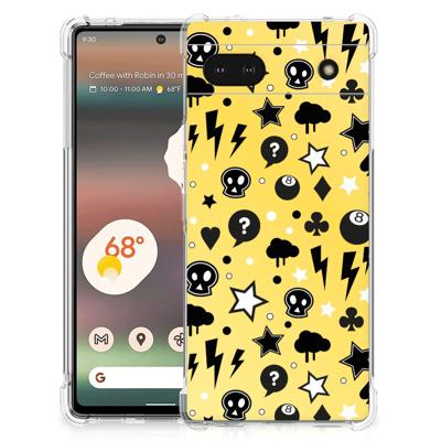 Extreme Case Google Pixel 6A Punk Geel Extreme Case Google Pixel 6A Punk Geel