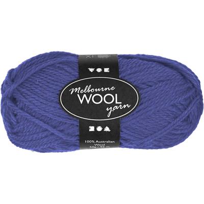 Creativ Company Melbourne wolgaren, l: 92 m, blauw, 50 gr/ 1 bol Creativ Company Melbourne wolgaren, l: 92 m, blauw, 50 gr/ 1 bol