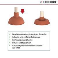 Kirchhoff Uitloopreiniger met houten handvat, Ø 115 mm - 99908100 - thumbnail