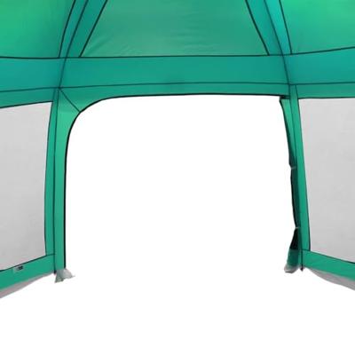 Zwembadtent uitneembare buiten- gaaswanden 618x532 cm zeegroen Zwembadtent uitneembare buiten- gaaswanden 618x532 cm zeegroen