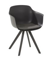 Tuinstoel Solid met kussen - antraciet | 4 Seasons Outdoor - thumbnail