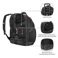 Wenger Synergy Black Balistic Laptoprugzak Geschikt voor max. (laptop): 39,6 cm (15,6) Zwart - thumbnail
