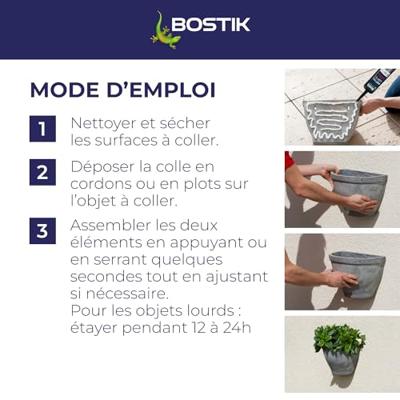 Kitlijm - BOSTIK - Fixpro MSP 117 - Extreme omstandigheden - Binnen/buiten - Wit - 290 ml koker