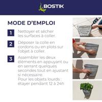 Kitlijm - BOSTIK - Fixpro MSP 117 - Extreme omstandigheden - Binnen/buiten - Wit - 290 ml koker - thumbnail