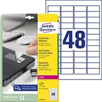 Avery-Zweckform Avery-Zweckform Veiligheidsetiketten L6113-20 (N/A ),Wit, 960 stuk(s), Permanent hechtend L6113-20 (N/A ),Wit, 960 stuk(s), Permanent hechtend - thumbnail