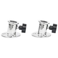 VidaXL Biminibasis2 st voor 26 mm buis rond roestvrij staal - thumbnail